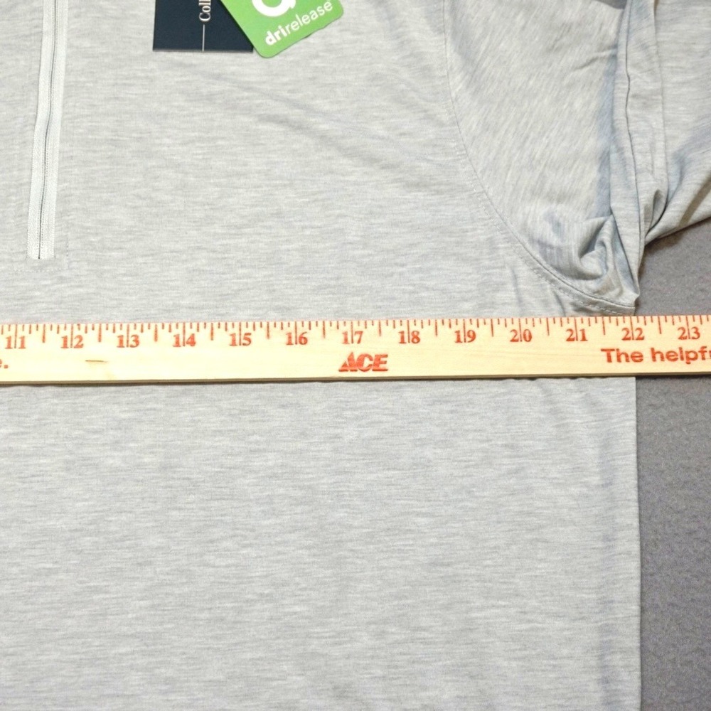COLLARS & CO Dri Release Performance 1/4 Zip Pullover Mens Medium Gray NWT - Picture 7 of 9
